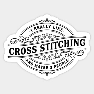 Antisocial Stitcher Black Sticker